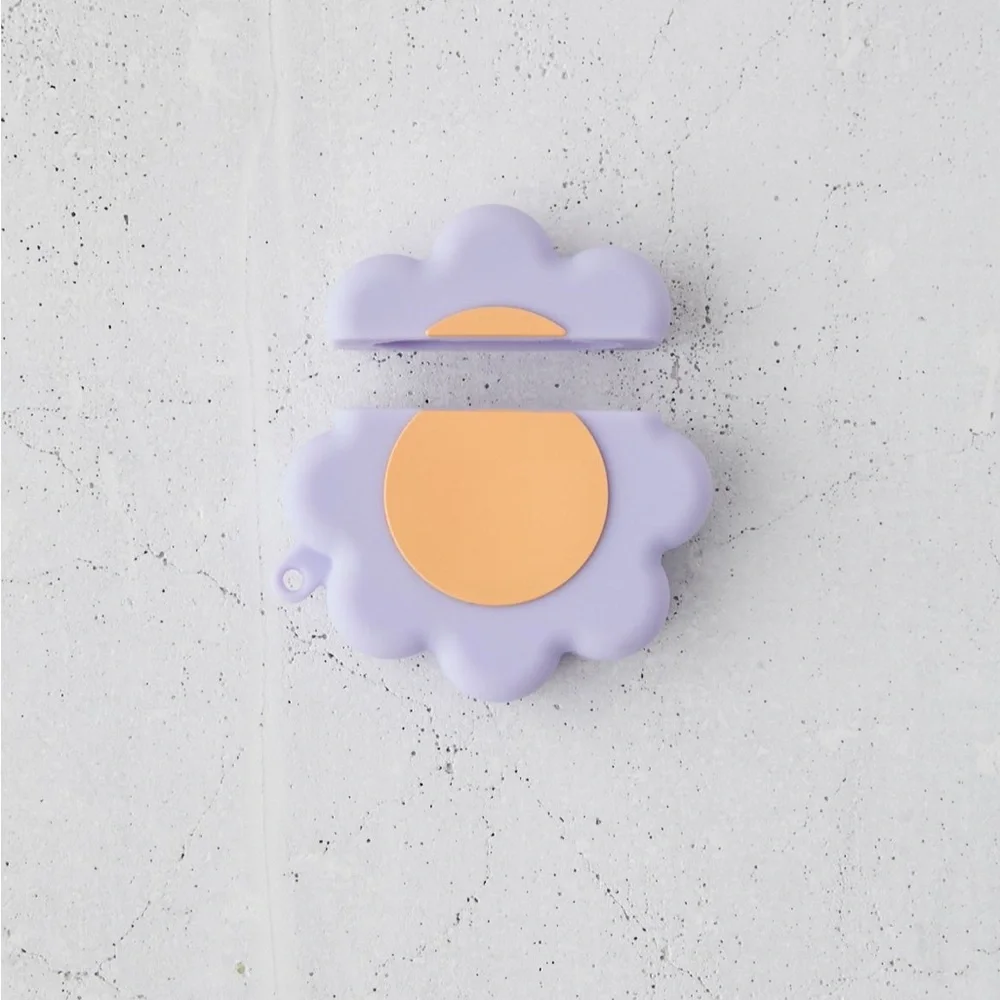 Urban Outfitters Purple Flower-Shaped AirPods Case